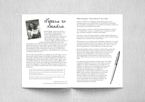 Letters to Sandra