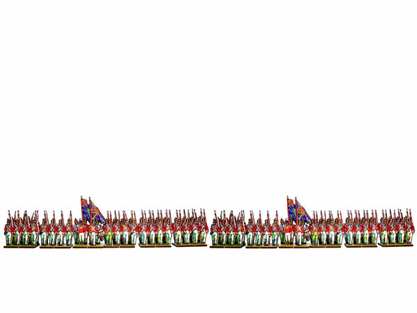 Napoleonic Age - PD › British Infantry Centre Companies, white facing