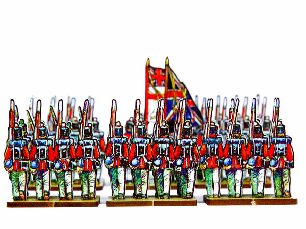 Napoleonic Age - PD › British Infantry Centre Companies, Guards and Royal Regiments - blue facings. King's German Legion