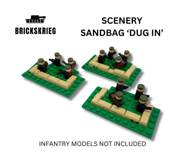 Brickskrieg: Scenery - Sandbags to ‘Dig In’