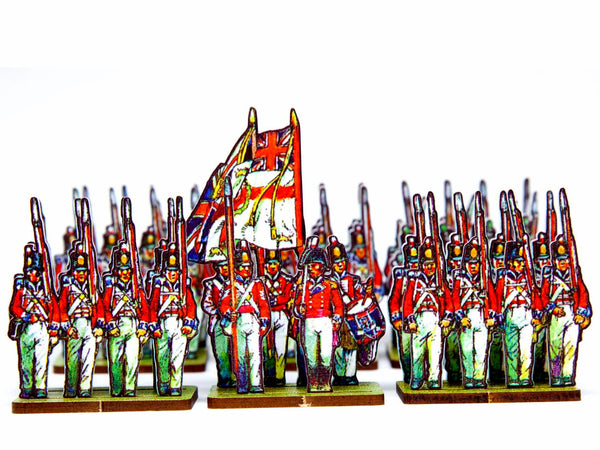 Napoleonic Age - PD › British Infantry Centre Companies, Guards and Royal Regiments - blue facings. King's German Legion