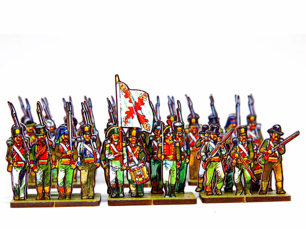 Napoleonic Age - PD › Spanish Line Infantry - brown coats