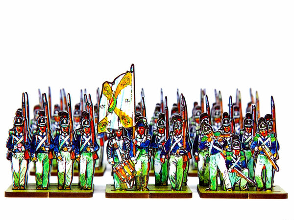 Confederation of the Rhine › Baden Centre Companies, 4th Regiment